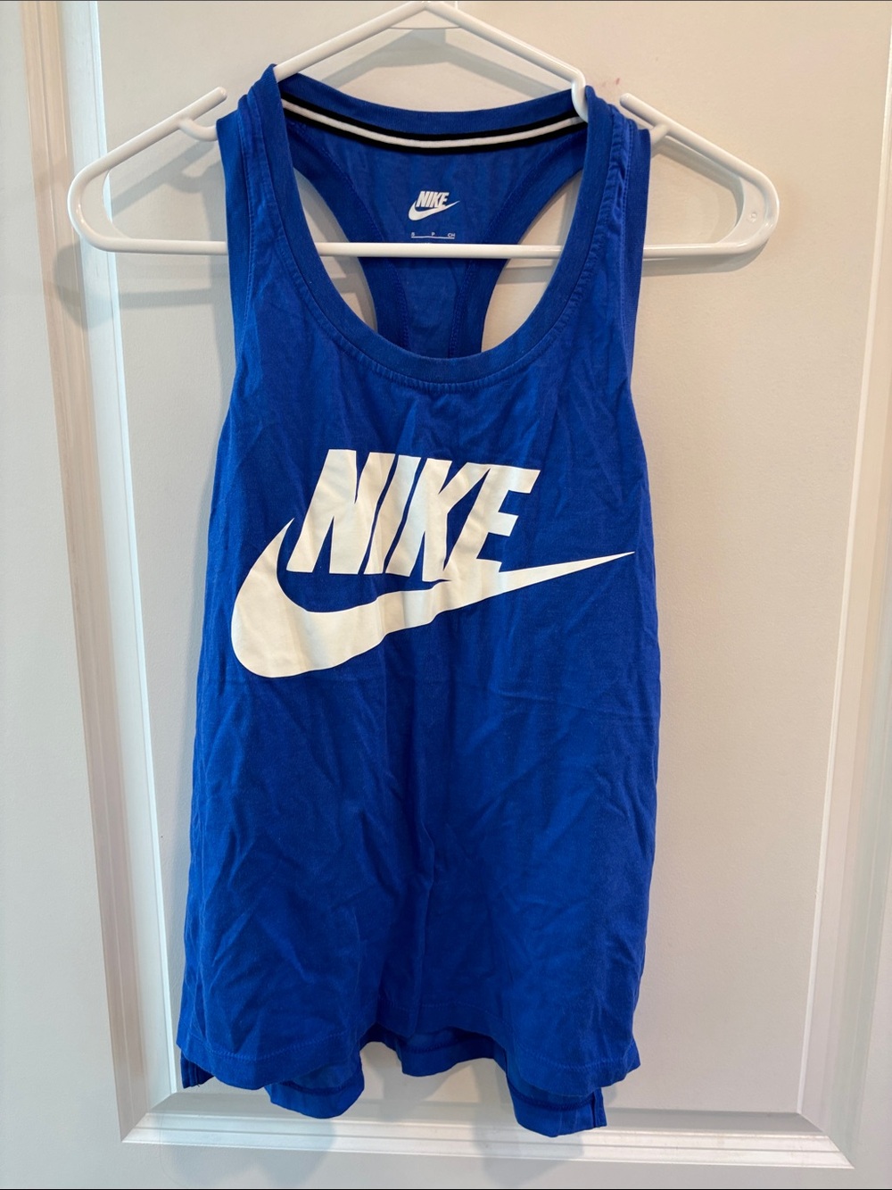 Nike Royal Blue Tank with White Swoosh